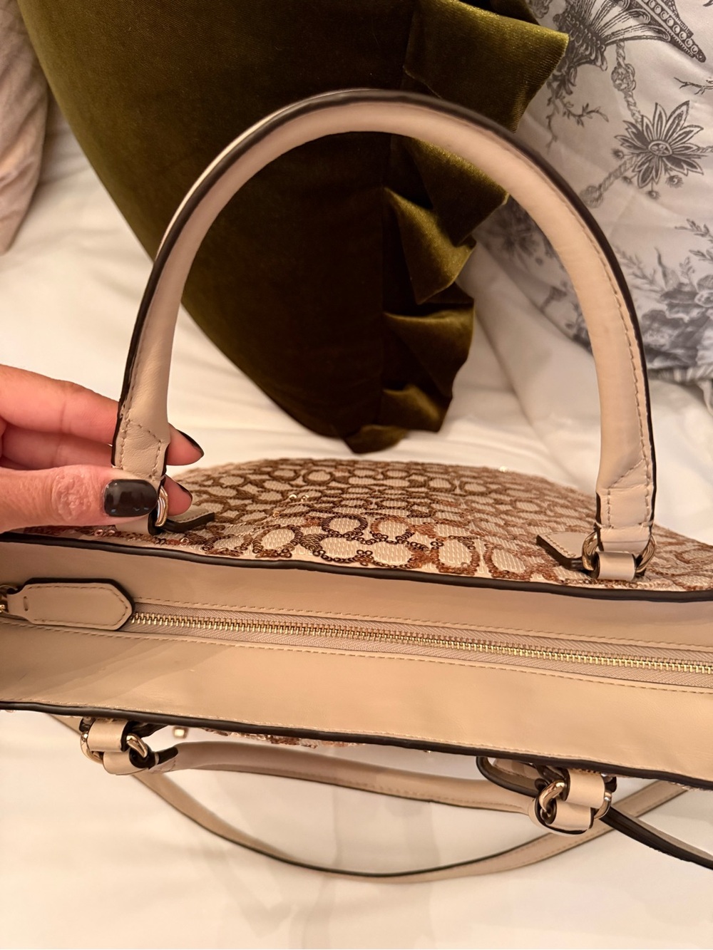 Coach Poppy Sequin Signature C Blaire tote - Picture 6 of 14
